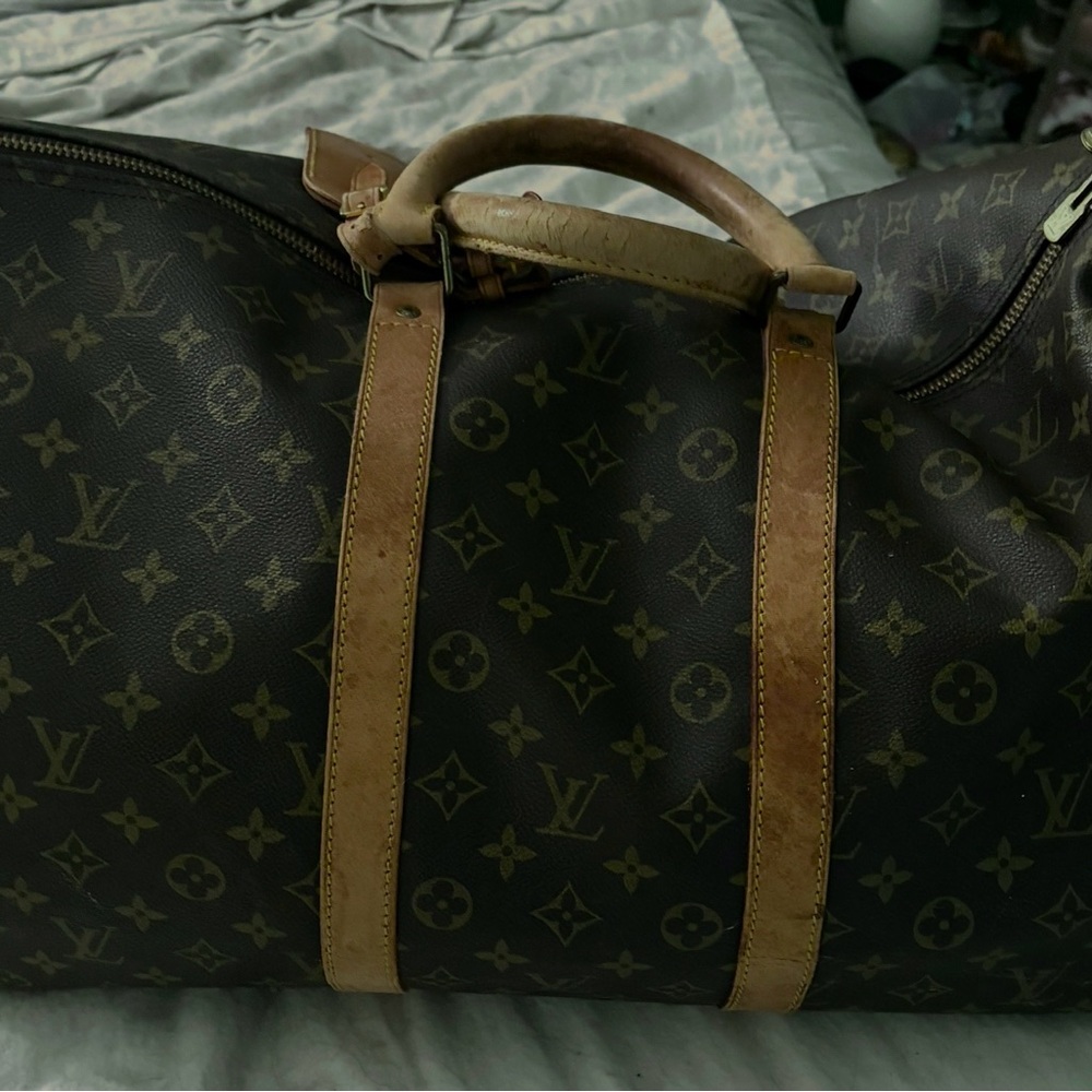 Louis Vuitton Brown Monogram Travel Bag